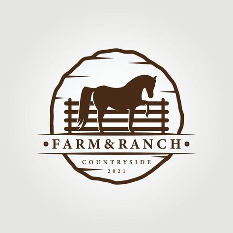 Equine Logo Design, Farm Logo Inspiration, Unicorn Icon, Horse Stables Design, Equine Logos, Ranch Logo, Logo Horse, Horse Logo Design, Farm Logo Design