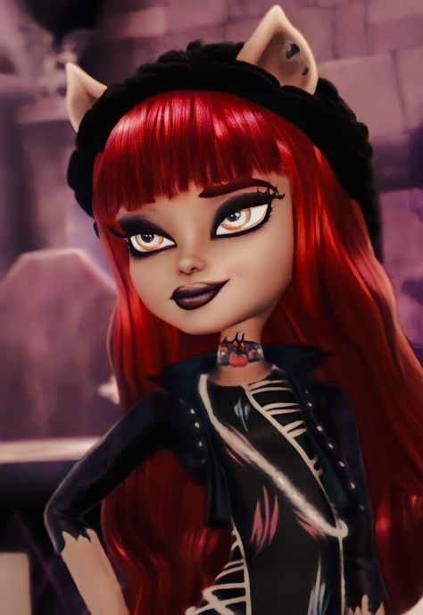 Claudine Monster High, Howleen Wolf Icon, Red Monster High, Cartoon Characters With Red Hair, Red Hair Cartoon Pfp, Red Hair Cartoon, Howleen Wolf, Disney Barbie, Y2k Profile Picture