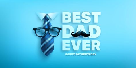 Happy Father's Day poster or banner template with necktie and glasses.Greetings and presents for Father's Day.Vector illustration EPS10 Happy Fathers Day Greetings, Fathers Day Banner, Fathers Day Images, Fathers Day Poster, Father's Day Greetings, Father Presents, Father's Day Greeting Cards, Fathers Day Photo, Dad Day