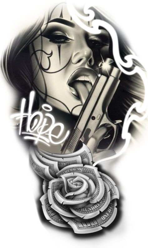 Gangster Girl Tattoo Design, Chola Girl Tattoo, Chicano Girl Tattoo Design, Payasa Tattoo Designs, Gangster Tattoos For Women, Gangster Girl Tattoo, Gangsta Tattoos For Women, Chicana Tattoo Design, Chola Tattoo Ideas