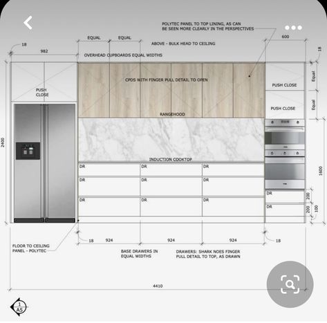 Kitchen Drawer Dimensions, Cabinet Detail Drawing, Kitchen Details Drawing, Kitchen Cabinet Drawing, Tall Kitchen Cabinets Ideas, Kitchen Front View, Kitchen Cabinets Measurements, Kitchen Cabinets Drawing, Kitchen Section