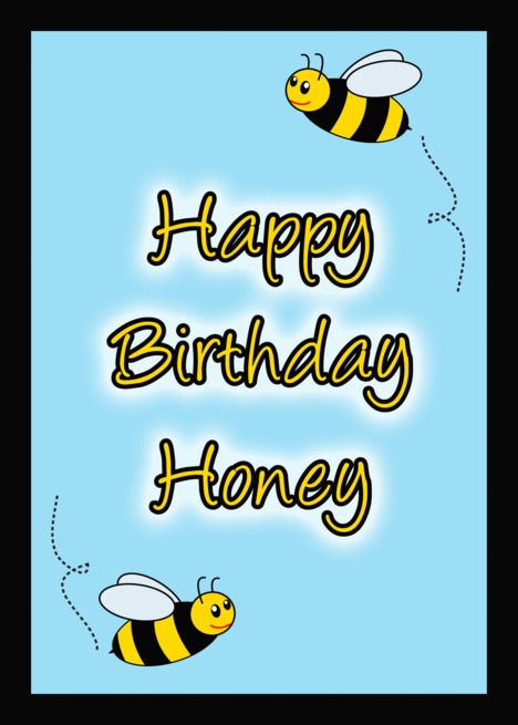 Happy Birthday Honey Bee card Happy Birthday Honey, Bee Honey, Bee Cards, Card Card, Honey Bee, Cards Handmade, Honey, Bee, Happy Birthday