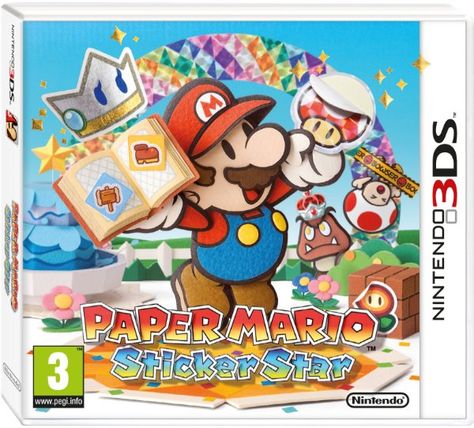 Paper Mario Sticker Star, Mario Sticker, Nintendo 3ds Games, Nintendo Store, Nintendo Ds Games, Nintendo 3ds Xl, Princesa Peach, Nintendo Eshop, Mario Nintendo