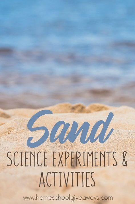 Sand Science Experiments and Activities - Homeschool Giveaways Desert Science Experiments For Kids, Sand Activities For Preschool, Earth Crystals, Desert Habitat, Rock Science, Water Experiments, Magic Sand, Preschool Science Activities, Ocean Unit