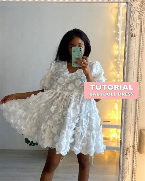 Sewing Babydoll Dress, Women Dress Sewing Pattern, Cute Home Dress, How To Install A Zipper In A Dress, How To Make A Babydoll Dress, Cute Dresses To Sew, Cute Dress Sewing Patterns, How To Make Dresses Diy, Dress Sewing Tutorials Videos