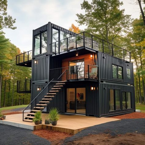 Shipping Container Home Designs, Container Cabin, Shipping Container House Plans, Tiny House Layout, Building A Container Home, Container House Plans, Casa Container, Shipping Container House, Container Design