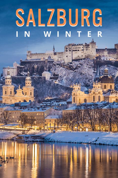 This guide to Salzburg Austria focuses on the best things to do in Salzburg in winter, and a 4-day itinerary to take it all in. Enjoy everything from glühwein at the Christmas markets to music from Mozart, Sound of Music sites, and the best places to take photos in Salzburg, Austria. #salzburg #austria #winter #travel #ChristmasMarkets #aswesawit #traveltips #travelguide Salzburg Christmas, Salzburg Travel, Austria Winter, Austria Travel Guide, Austria Salzburg, Winter Travel Destinations, Christmas In Europe, Music Sites, Salzburg Austria