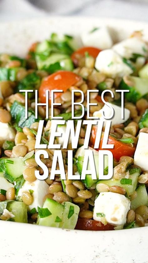 Green Lentil Salad Recipes Cold, Recipe For Lentils, Green Lentil Recipes Salad, What To Make With Lentils, Lentil Recipes Salad, Lentil Salad Recipes Cold, Lentil Side Dish, Healthy Lentil Recipes, Recipes With Lentils