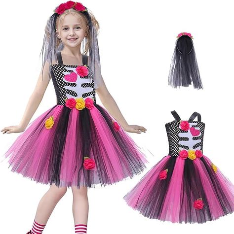 Halloween Costume Girls Skeleton Bride Halloween Costume Kids Corpse Bride Costumes Kids Skeleton Cosplay Toddler Funky Punky Bone Skeleton Cosplay, Bride Halloween Costume, Funky Punky, Halloween Bride Costumes, Skeleton Bride, Halloween Costume Kids, Bride Halloween, Corpse Bride Costume, Bride Costume