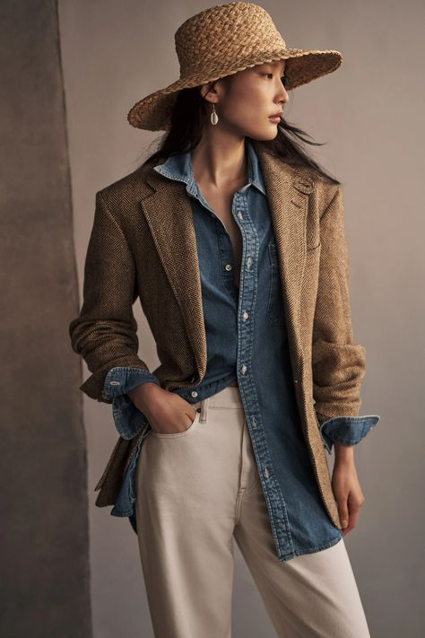 Polo Ralph Lauren Spring 2024 Ready-to-Wear Fashion Show | Vogue Ralph Lauren Looks, Ralph Lauren Womens Clothing, Ralph Lauren Style, Mode Casual, Ralph Lauren Outfits, Blazer Outfits, Trend Fashion, 가을 패션, Casual Fall Outfits