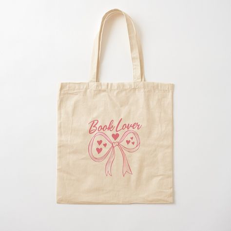 Get my art printed on awesome products. Support me at Redbubble #RBandME: https://www.redbubble.com/i/tote-bag/Book-Lover-Pink-Cute-Bow-Coquette-Aesthetic-by-abihooper/164502609.P1QBH?asc=u Coquette Tote Bag, Aesthetic Tote Bag, Bow Coquette, Cute Bow, Books To Buy, Cute Bows, Book Lover, Bag Sale, Book Lovers