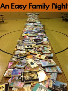 Tuesday was our annual Bingo for Books event. I posted about it on my Facebook page and had several questions about it, so I wanted to elaborate here. It’s surprisingly simple and so much fun. At our school, Bingo for Books started as a fourth grade event, then it moved to third grade, and is … Bingo For Books, Bingo Fundraiser, Freebie Ideas, Family Night Activities, Family Literacy Night, Reading Incentives, Reading Night, Pta Ideas, Family Involvement