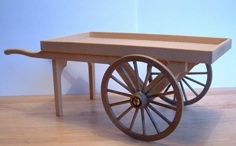 Wooden Cart with Wheels | cart kit 1 12th scale white wood cart kit height Market Cart, Vendor Cart, Wooden Wheelbarrow, Gerobak Dorong, Wood Cart, Wood Bar Cart, Outside Fall Decor, Wooden Cart, Sweet Carts