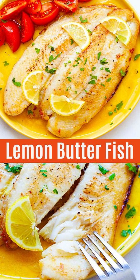 Fried Swai Fish, Fish With Lemon Butter Sauce, Fried Swai, Lemon Butter Fish, Pan Fried Fish Recipes, Butter Fish Recipe, Butter Fish, Lemon Fish, Swai Fish