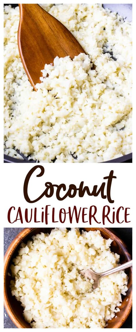 Coconut Cauliflower Rice, Coconut Cauliflower, Cauliflower Rice Recipe, Low Carb Rice, Delicious Rice, Fantastic Recipes, Cauliflower Rice Recipes, Cook Rice, Healthy Low Carb