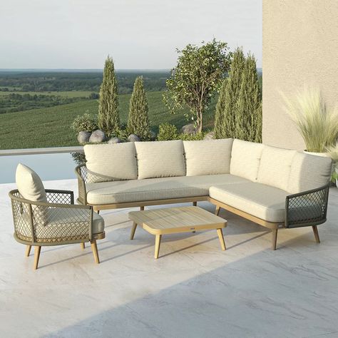 https://theoutsidelivingroom.com/wp-content/uploads/2023/03/BALI-CSS-1LC-GR-OT-SQ2-jpg.webp Bali Outdoor, Spacious Sofa, Corner Sofa Set, Garden Sofa Set, Garden Furniture Covers, Outdoor Sofa Sets, Rope Weave, Rope Wrapped, Garden Sofa