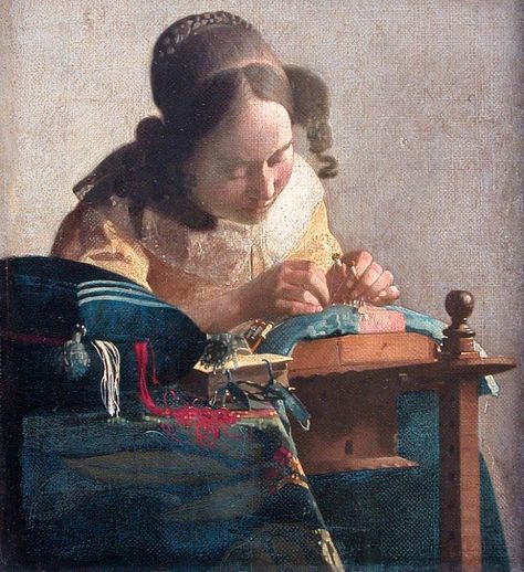 Top 10 Famous Paintings At The Louvre Museum 7 Vermeer Paintings, Johannes Vermeer, Dutch Painters, Hur Man Målar, Stretched Canvas Wall Art, Louvre Museum, Paul Gauguin, National Gallery Of Art, Oil Painting Reproductions