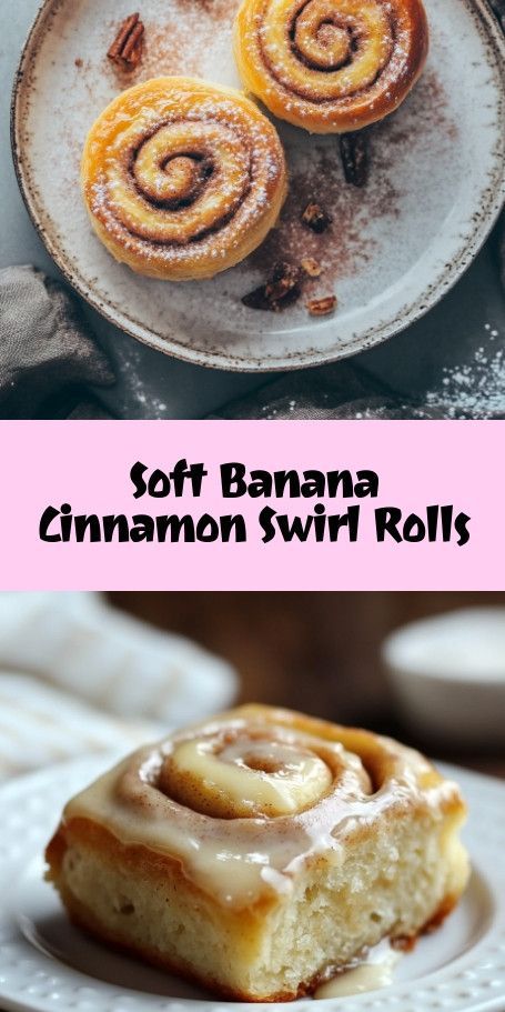 Soft Banana Cinnamon Swirl Rolls: A Delectable Twist on a Classic Treat Indulge in the irresistible flavor of our Soft Banana Cinnamon Swirl Rolls! These delightful rolls combine the natural sweetness of ripe bananas and gooey cinnamon for the perfect brunch or cozy afternoon snack. With easy-to-follow steps, you can whip up a dozen delicious rolls topped with creamy icing. Try this simple r#BananaCinnamonRolls #BrunchIdeas #DeliciousDessert Dessert Recipes Using Ripe Bananas, Deserts With Banana, One Ripe Banana Recipe, Ripe Banana Recipes Easy, Ripe Bananas Recipes, Recipes With Ripe Bananas, Recipes For Ripe Bananas, Ripe Banana Recipes, Ripe Banana Recipe