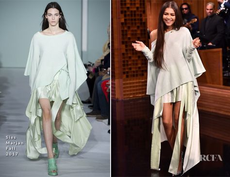 Zendaya Jimmy Fallon, Zendaya Dress, Estilo Zendaya, Sies Marjan, Zendaya Outfits, Zendaya Style, The Tonight Show, Zendaya Coleman, Tonight Show