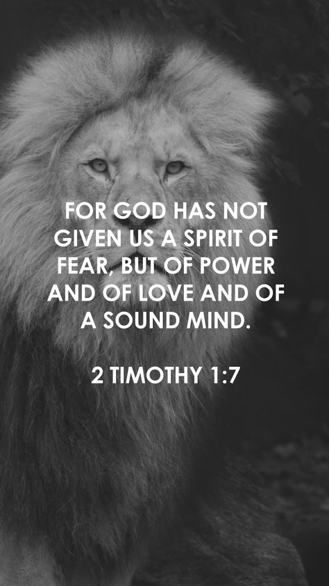 Gods Princess, 2 Timothy 1 7, Spirit Of Fear, Walk In Love, Prayer And Fasting, Sound Mind, Daily Scripture, 2 Timothy, Prayer Board