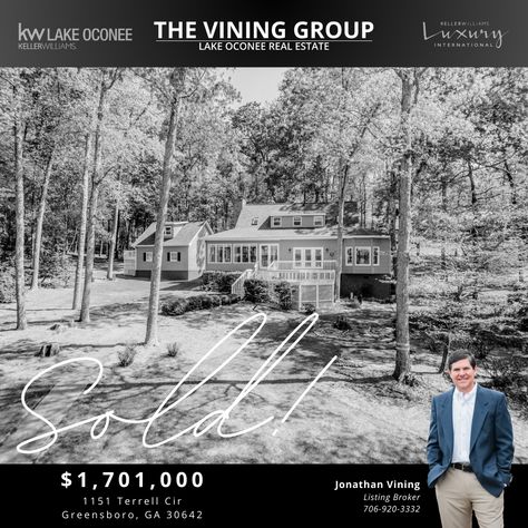 Congratulations to the new owners of 1151 Terrell Cir in Greensboro, GA! This beautifully renovated 4 bed, 4.5 bath home offers the perfect blend of luxury and tranquility on the shores of Reynolds Lake Oconee. Wishing you countless happy memories in your stunning waterfront oasis! #NewBeginnings #LakefrontLiving #HomeSweetHome #ReynoldsLakeOconee #DreamHome Lakefront Living, Lake Oconee, Happy Memories, 4 Bed, New Beginnings, Oasis, Real Estate, Lake, Bath