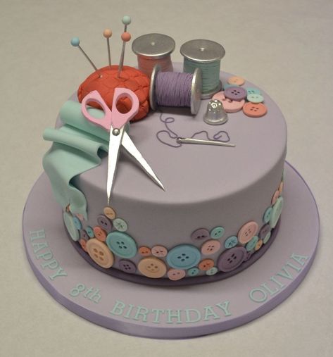 Stitch Birthday Cake Sewing And Needlework Cake Cakes Cake Birthday Cake Sewing Cake Turtle Cakes, Cake Batman, Pirate Cakes, Knitting Cake, Sewing Machine Cake, Sewing Cake, Minion Cakes, Geek Birthday, Birthday Superhero