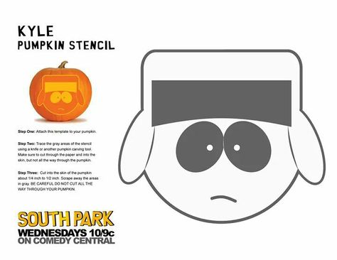 .. Pumkin Carving South Park, South Park Pumpkin Carving, South Park Pumpkin, Pumpkin Carving Template, Pumpkin Templates, Pumpkin Paint, Pumpkin Carving Tools, Pumpkin Stencils, Pumkin Carving