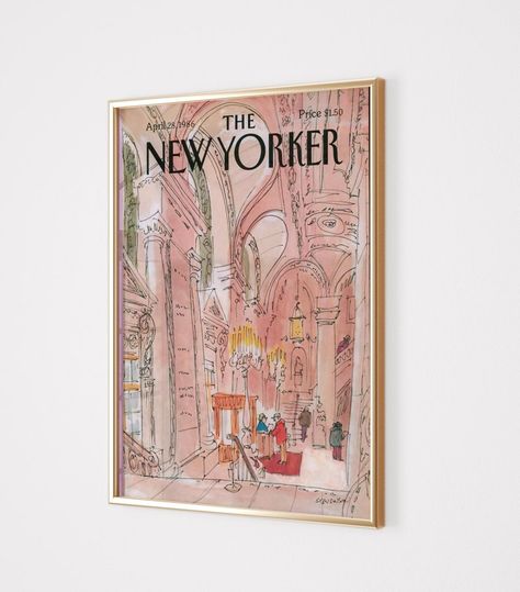 New Yorker Cover, Magazine Cover, Trendy Wall Art, Magazine Print, Room Decor, New Yorker Poster, House Warming Gift, Vintage Magazine Cover - Etsy New Yorker Poster, Poster House, New Yorker Cover, Print Room Decor, The New Yorker Magazine, New Yorker Magazine, Cover Magazine, New Yorker Covers, Art Magazine