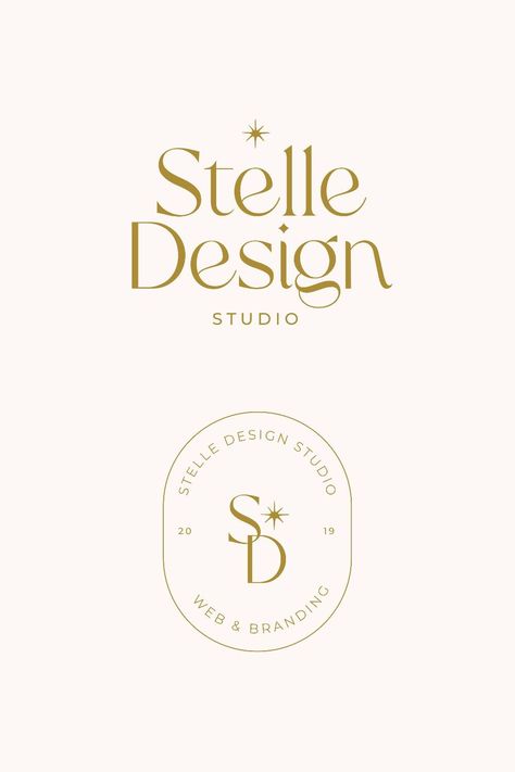 Logo Design Graphic Designer, Make Up Brand Logo, Graphic Designer Logos, Logo Graphic Designers, Logo With S, Gold Branding Design, Web Designer Logo, Gold Moodboard, Serif Logo Design