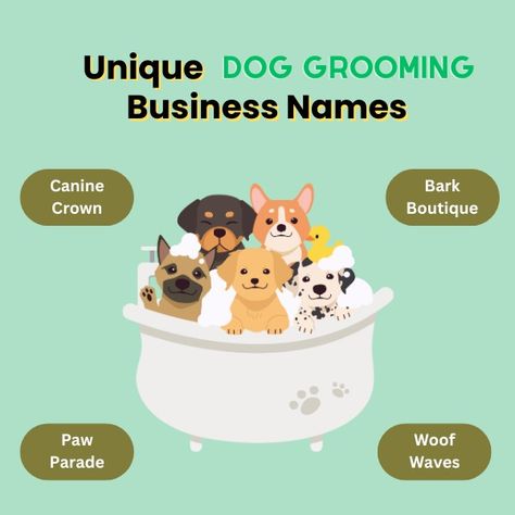 550+ Dog Grooming Business Names (Playful and Disney) Grooming Business, Dog Grooming Business, Business Names, Dog Grooming, Best Dogs, Spa, Make Your, Dogs, Disney