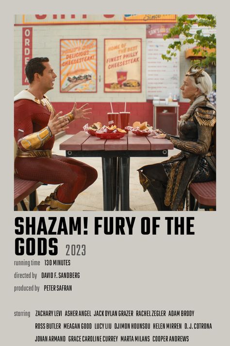 Shazam Fury Of The Gods Poster, Shazam Movie Poster, Shazam Poster, Movie Polaroids, Shazam Fury Of The Gods, Shazam Movie, Fury Of The Gods, Ross Butler, Series Posters