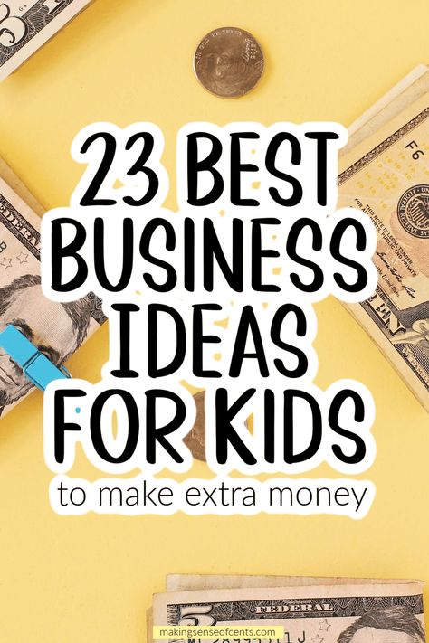 23 Best Business Ideas For Kids To Make Extra Money. Here are the best business ideas for kids to make money. This can be a great way to build work ethic and help your child become an entrepreneur. School Bussines Ideas, Entrepreneur Ideas For School, Business For Kids To Start, Small Buissnes Ideas Kids, Kids Selling Ideas Make Money, Entrepreneur Fair Ideas For Kids, Business Ideas For School, Family Business Ideas, Kids Entrepreneur Ideas Schools