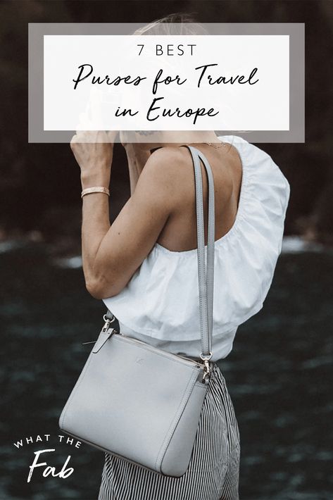 Bags For Europe Travel, Crossbody Bag For Travel Europe, Purse For Europe Travel, Best Travel Purses For Europe, Anti Theft Crossbody Bag, Best Travel Purse, Travel Purses For Women Anti Theft, Europe Purse, Spring Crossbody Bag