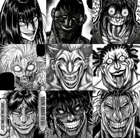 Kengan Omega, Martial Arts Anime, Creepy Smile, Vagabond Manga, Kengan Ashura, Animation Art Character Design, Manga Pages, Manga Characters, Drawing Reference Poses