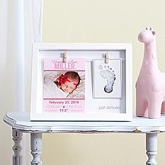 That's-Our-Baby Photo Shadow Box Wedding Shadow Box Ideas Display, Sports Shadow Boxes, Travel Shadow Boxes, Newborn Shadow Box, Diy Shadow Box Ideas, Baby Room Decorations, Shadow Box Graduation, Photo Shadow, Unique Birth Announcement