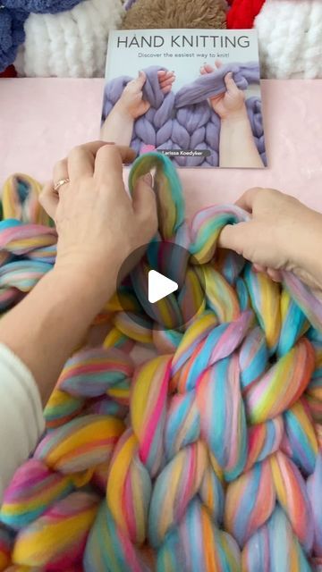 Chunky Yarn, Blankets, DIY Kits on Instagram: "Did you try BeCozi gorgeous Vegan yarn in confetti color? It looks amazing on this Cable knit blanket! Get yarn at BeCozi.net; watch a video tutorial on BeCozi YouTube channel. Get “Hand Knitting” Book at BeCozi.net or Amazon 🧶🧶🧶🧶 - - - - - - - #becozi #becoziyarn #becozivideos #chunkyyarn #veganyarn #handknit #handknitting #chunkyknitting #handknitblanket #diyknitting #instaknit #instaknitting #instaknitters #instagoodmyvideo" Becozi Tutorial, Cable Knit Blanket, Cable Knit Blankets, Hand Knit Blanket, Chunky Knitting, Knitting Books, Diy Knitting, Chunky Yarn, Knitted Blankets