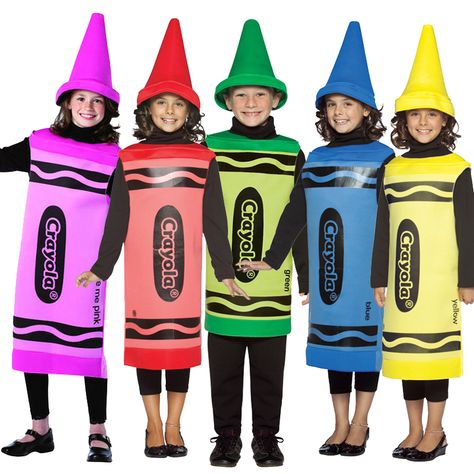 Crayon Costume Diy, Crayon Fancy Dress, Crayon Costumes, Fancy Dress Diy, Crayon Costume, Crayon Book, Diy Crayons, Teacher Halloween Costumes, Book Costumes