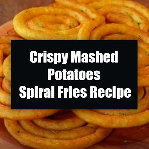 Mash Potato Fries, Mashed Potato French Fries, Spiral Fries, Mashed Potato Fries, Fried Mashed Potatoes, French Fries At Home, Fries At Home, French Fried Potatoes, French Fries Recipe