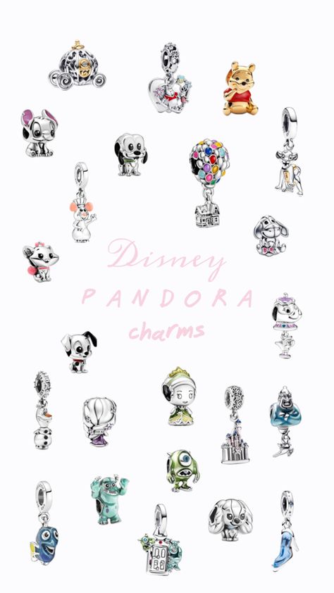 #charms Disney Pandora Charms, Charms Disney, Disney Pandora, Pandora Charms Disney, Disney Charms, Charms Pandora, Pandora Disney, Dream Jewelry, Pandora Charms