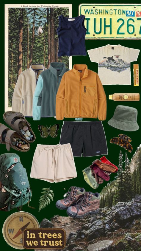 granola girl, hiking, nature, patagonia Granola Style Outfits, Granola Girl Style, Granola Girl Outfits, Granola Outfits, Nature Outfits, Granola Girl Aesthetic, Wardrobe Makeover, Hiking Outfit Women, Hiking Nature