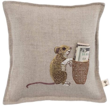 Coral and Tusk Mouse Tooth Fairy Pillow — Cheer Industries Fairy Mouse, Coral And Tusk, Tooth Pillow, Latest Interior Design Trends, Interior Decorating Styles, Interior Design Boards, European Home Decor, Tooth Fairy Pillow, New Interior Design