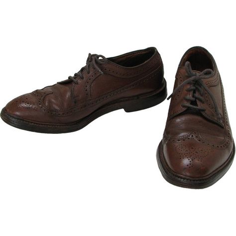 1960's Retro Shoes - 60s -Botany- Mens brown leather pebble grain wing... ($34) ❤ liked on Polyvore featuring men's fashion, men's shoes, men's dress shoes, shoes, men, guy, paper doll, mens leather shoes, mens leather sole dress shoes and mens leather sole shoes 60s Shoes Men, Emma Artly, Dark Academia Shoes, Gabriel Fernandez, 1960 Shoes, 60s Shoes, Whimsical Shoes, 60s Men, Black Formal Shoes