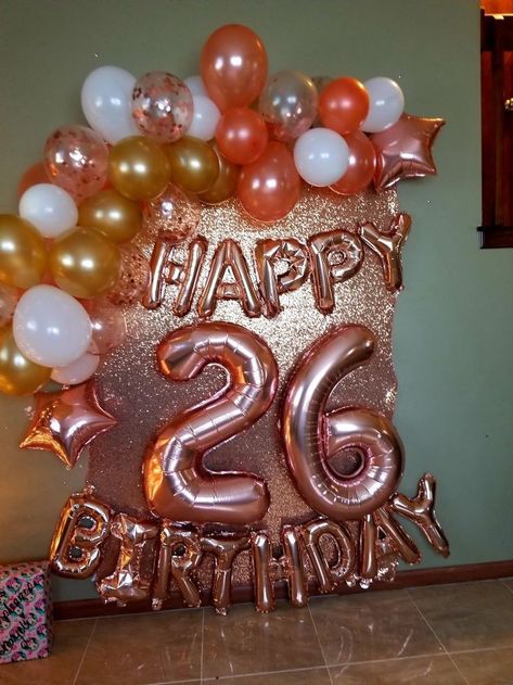 26th Birthday Balloons, 26 Th Birthday Ideas, Hello 26 Birthday, Birthday To Me, Happy 26 Birthday, Happy Birthday 26, 26th Birthday Ideas, 26th Birthday Decorations, 26 Birthday Cake