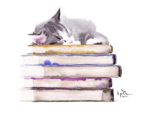 Cat Portrait Painting, Cats Art Drawing, Watercolor Books, Diy Watercolor Painting, Watercolor Cat, Watercolor Art Lessons, Drawing Projects, Sketch Inspiration, Cats Illustration