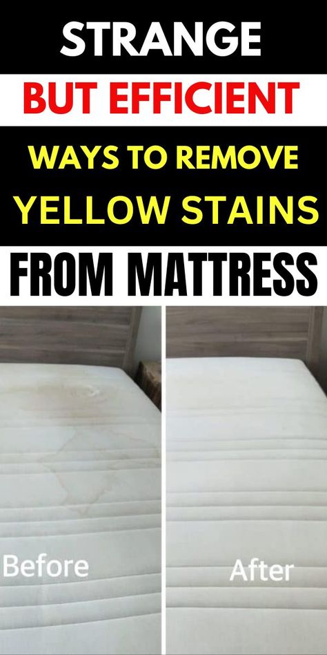 Wondering what causes these yellow stains and how to get rid of them? Discover how to clean these stains and learn when it might be time to replace your old, stained mattress. Remove Yellow Stains, Mattress, Yellow