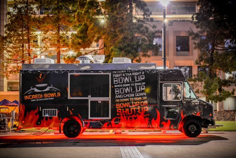 DSC_0032 | HDH Incredi-Bowls Food Truck | UCSD HDH | Flickr Food Van Design, Food Truck Design Interior, Food Truck Interior, Foodtrucks Ideas, Bbq Food Truck, Custom Food Trucks, Pizza Truck, Food Vans, Food Van