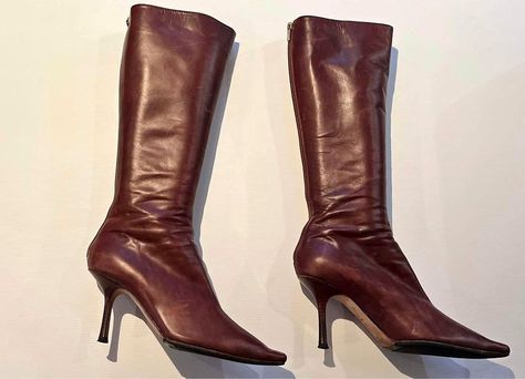 Vintage Jimmy Choo boots Vintage Jimmy Choo Heels, Peony Colors, Jimmy Choo Boots, Jimmy Choo Heels, High Boots, Dream Clothes, Knee High Boots, Knee High, Jimmy Choo