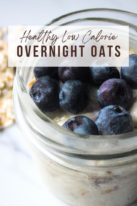 Start your day with these healthy low calorie overnight oats! Packed with blueberries, chia seeds, and almond milk, this delicious breakfast is under 300 calories per serving. Perfect for busy mornings and weight loss goals. Easy to make, nutritious, and keeps you full and energized all morning. #HealthyBreakfast #OvernightOats #LowCalorie #WeightLoss #MealPrep #HealthyEating Overnight Oats Chia Seeds Almond Milk, Blueberry Overnight Oats With Chia Seeds, 300 Calorie Overnight Oats, Overnight Oats Healthy Low Calorie, Chia Seed Overnight Oats, Low Calorie Overnight Oats, Recipe With Blueberries, Blueberry Overnight Oats, Raw Oats