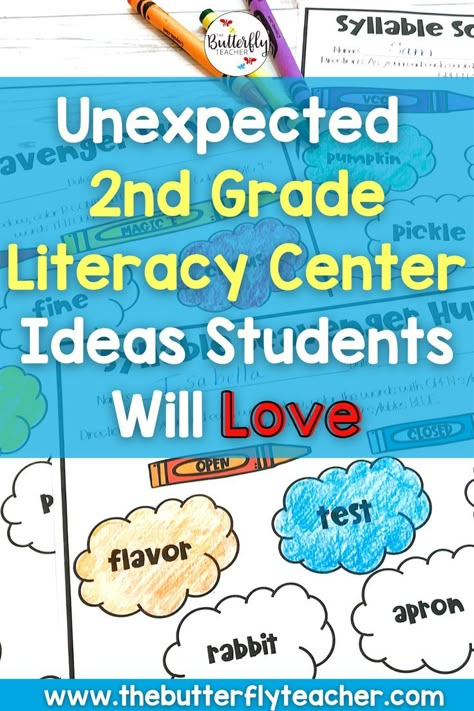 Grade 2 Literacy, Library Center Ideas, Second Grade Games, 2nd Grade Literacy, Second Grade Centers, 2nd Grade Centers, Literacy Center Ideas, Centers First Grade, Ela Games