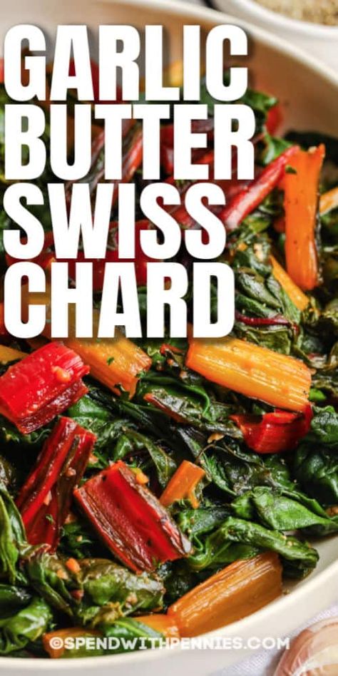 Cooking Swiss Chard, Chard Recipes Healthy, Swiss Chard Recipes Easy, Rainbow Chard Recipes, Easy Homemade Lasagna, Sauteed Swiss Chard, Swiss Chard Recipes, Chard Recipes, Rainbow Chard